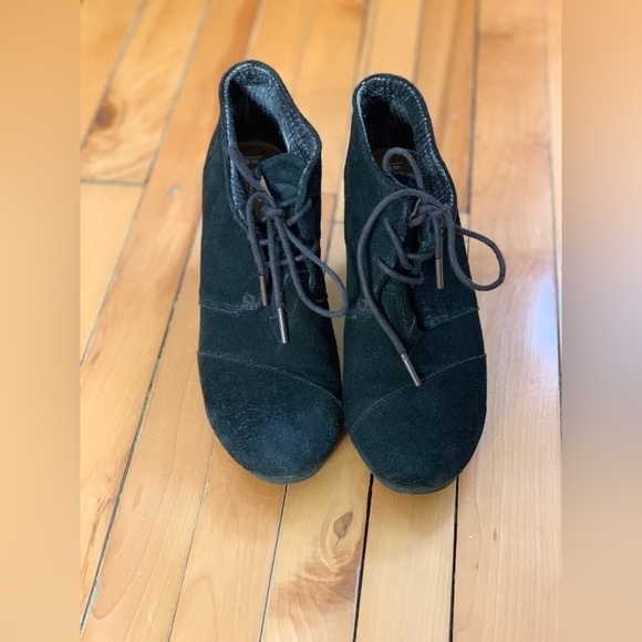 Toms Kala Wedge Bootie Black - Picture 5 of 5